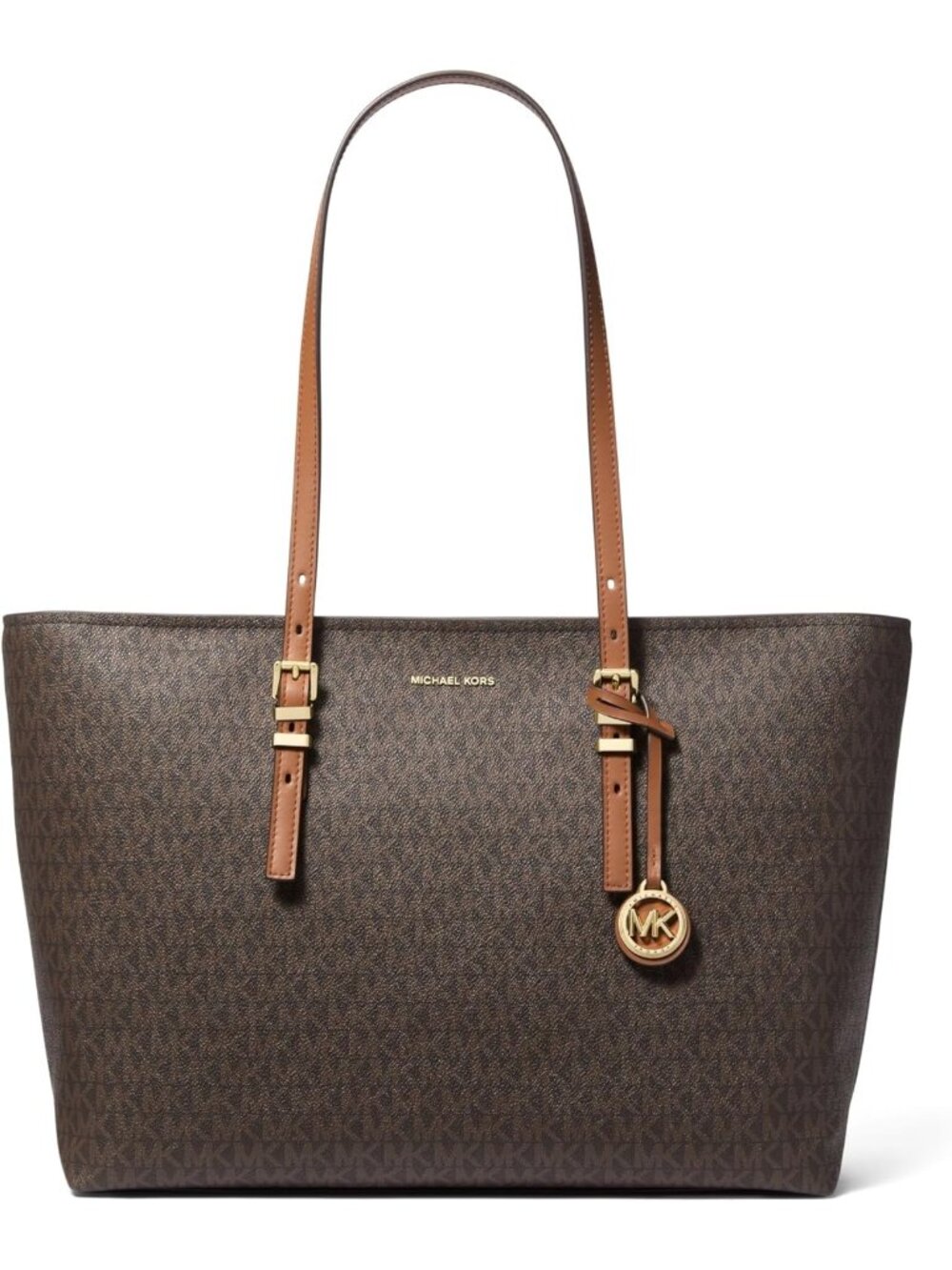 Women’s  Gold-tone Hardware/Brown/Acorn   Imported Large Quinn Top-Zip Tote Hand